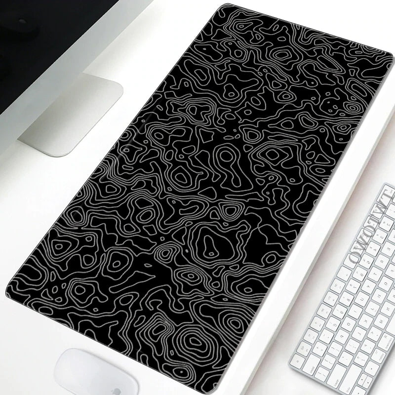 Black And white Mousepad Abstract  Mouse Pad Gamer Large Desk Mats Mouse Mat keyboard pad Carpet Soft Office Anti-slip Mouse Mat