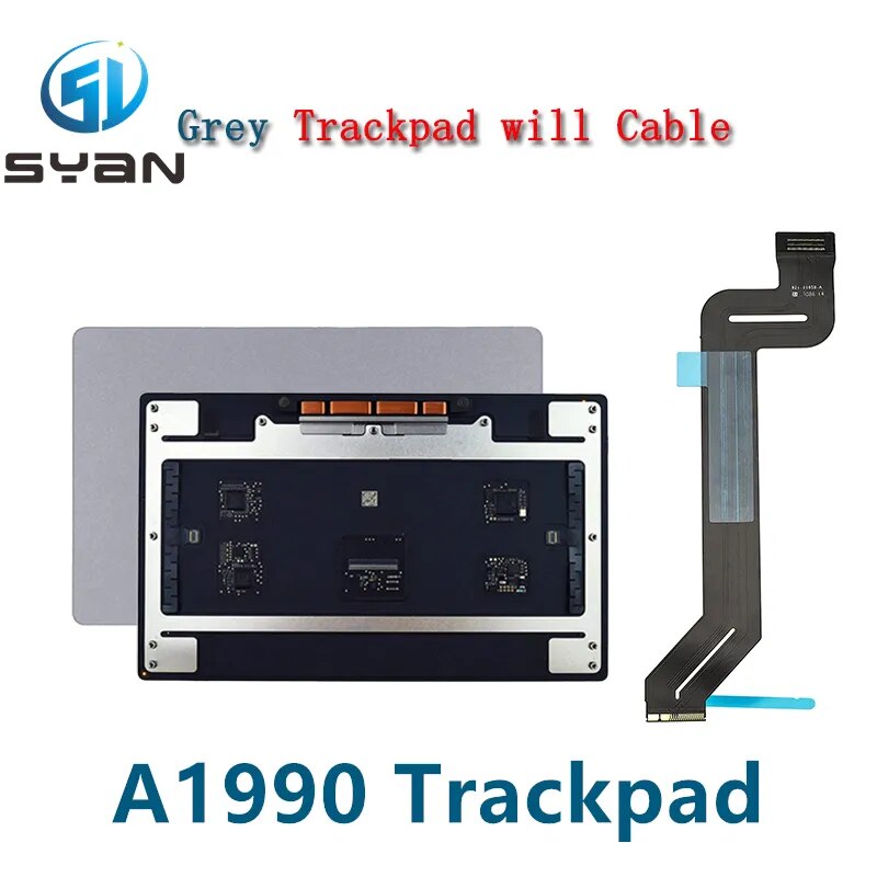 Original For Macbook Pro Retina 15" A1990 Trackpad Touchpad With Flex Cable Replacement Gray Grey/Silver