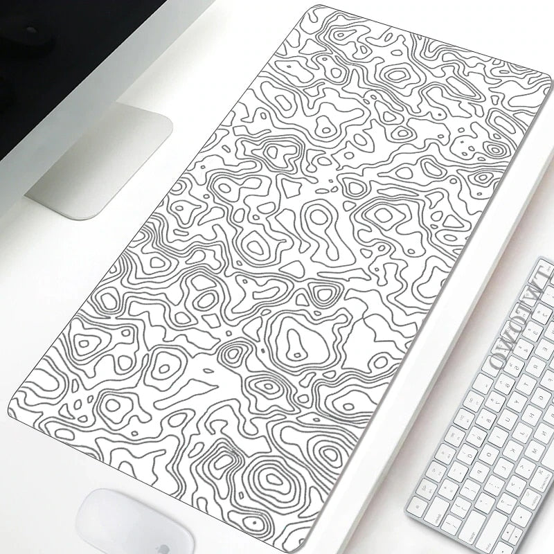 Black And white Mousepad Abstract  Mouse Pad Gamer Large Desk Mats Mouse Mat keyboard pad Carpet Soft Office Anti-slip Mouse Mat